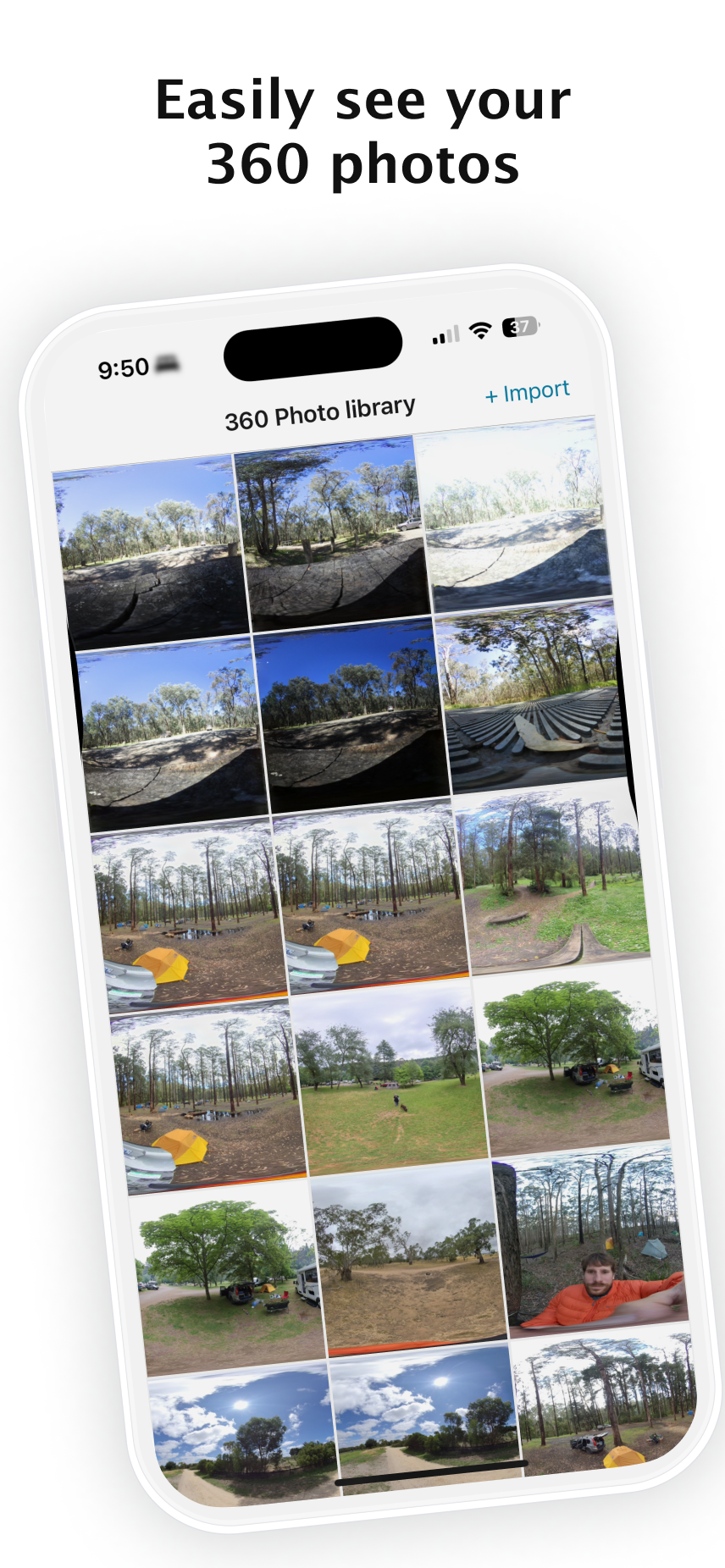 Easily see your 360 photos